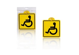 Табличка «Инвалид» на присоске пластик 15 х 17 см