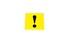 Наклейка «Новичок» восклицательный знак на желтом фоне