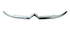 Накладка бампера переднего (молдинг) (шеврон) PSA Berlingo B9  2012->(хром) нижняя