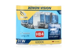 Лампа галогеновая 12V HB4 51W Xenon Vision 6000K к-т
