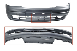 Бампер передний Opel Astra G 03/98 -> 12/03, Chevrolet Viva +п/т, грунтованный (С ДЕФЕКТОМ)