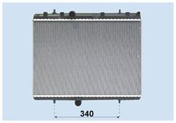 Радиатор PSA 307, 408, 407, C4 седан, С5, Partner B9, Berlingo B 9  1.6-2.0 HDi