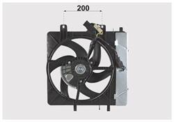 Вентилятор радиатора PSA C2, C3, 1007/207 1.4-1.6