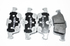Колодки тормозные задние Рено Laguna 3 07-> PSA C5, 508, Ford Focus II, III, Mazda 3, Volvo S40