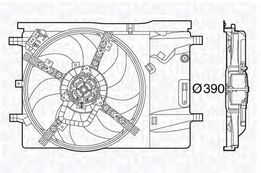 Вентилятор радиатора PSA Ducato (250), Boxer, Jumper +/- AC 06-> 3.0
