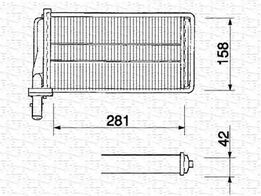 Радиатор печки AR 166, Kappa