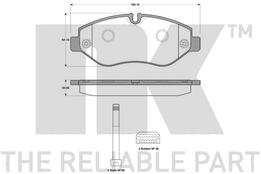 Колодки тормозные передние Iveco Daily 06->