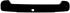 Накладка бампера переднего центральная (молдинг) PSA 308 11-> черный оникс