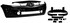Бампер передний Рено Megane 2 03-> (к-т с решетками и накладками)