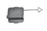 Заглушка бампера переднего (буксировочного крюка) VW Crafter, Man TGE  01/17 -> черная