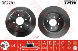 Диск тормозной задний PSA 406