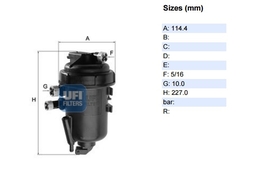Фильтр топливный в сборе Ducato (250) PSA Boxer 3,Jumper 3 06->2.2 PUMA